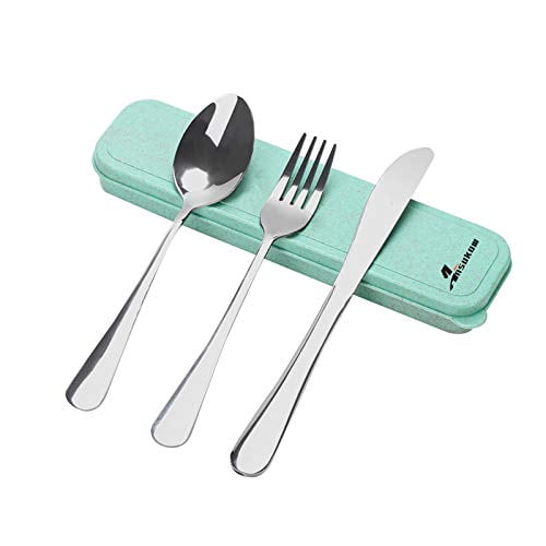 8x Portable Utensils Travel Camping Cutlery Set Stainless Steel Flatware set US 8x Portable Utensils Travel Camping Cutlery Set Stainless Steel Flatware set US